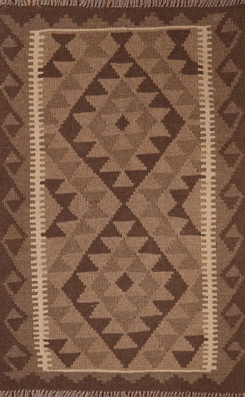 Geometric Kilim Oriental Area Rug 3x4