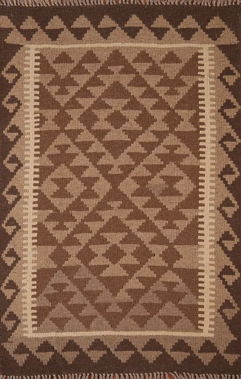 Geometric Kilim Oriental Rug 3x4