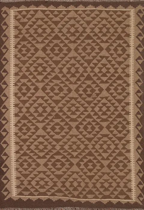 Reversible Wool Kilim Oriental Area Rug 5x7