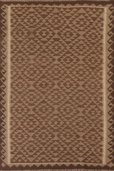 Reversible Wool Kilim Oriental Area Rug 5x7
