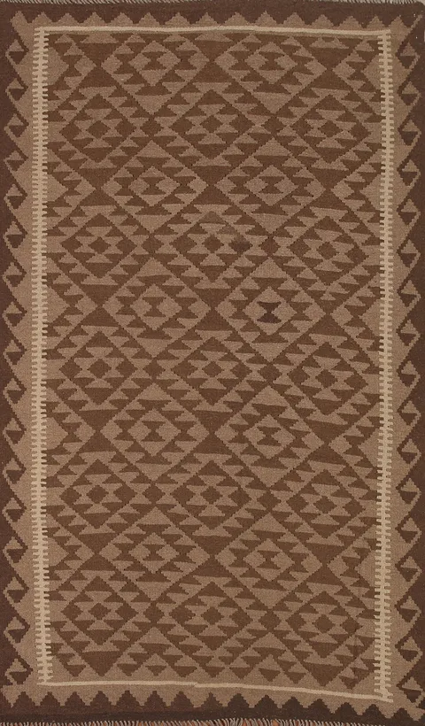 Reversible Wool Kilim Oriental Area Rug 5x9