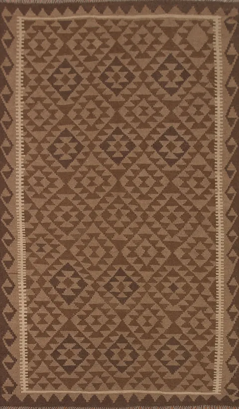 Kilim Reversible Wool Area Rug 5x8