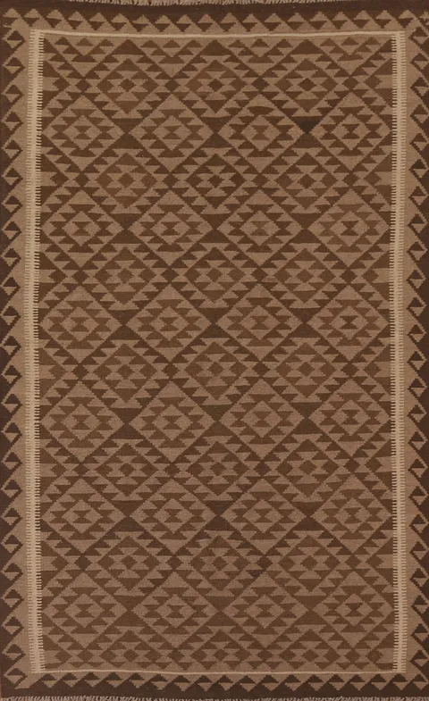 Reversible Wool Kilim Oriental Area Rug 5x8
