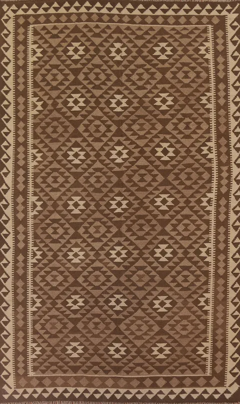 Reversible Wool Kilim Oriental Area Rug 7x10