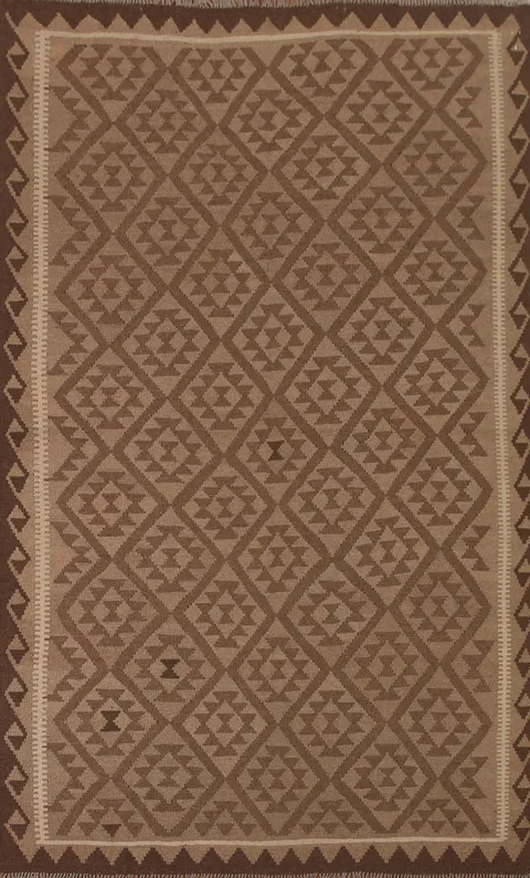 Reversible Wool Kilim Oriental Area Rug 7x10