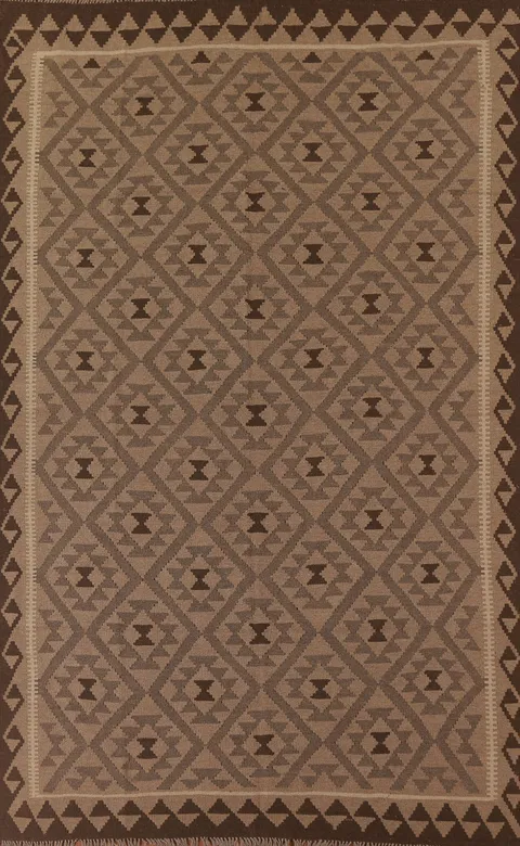 Kilim Reversible Wool Area Rug 7x10