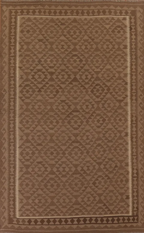 Reversible Wool Kilim Oriental Area Rug 7x10