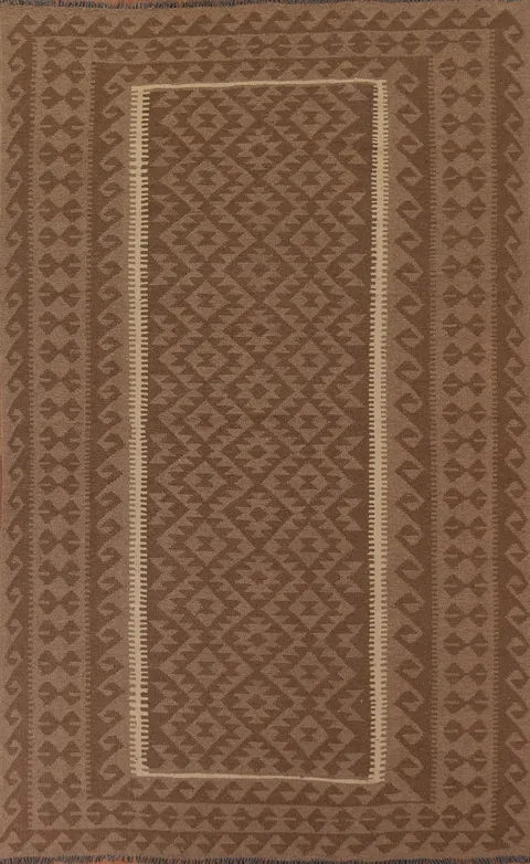 Reversible Wool Kilim Oriental Area Rug 6x10