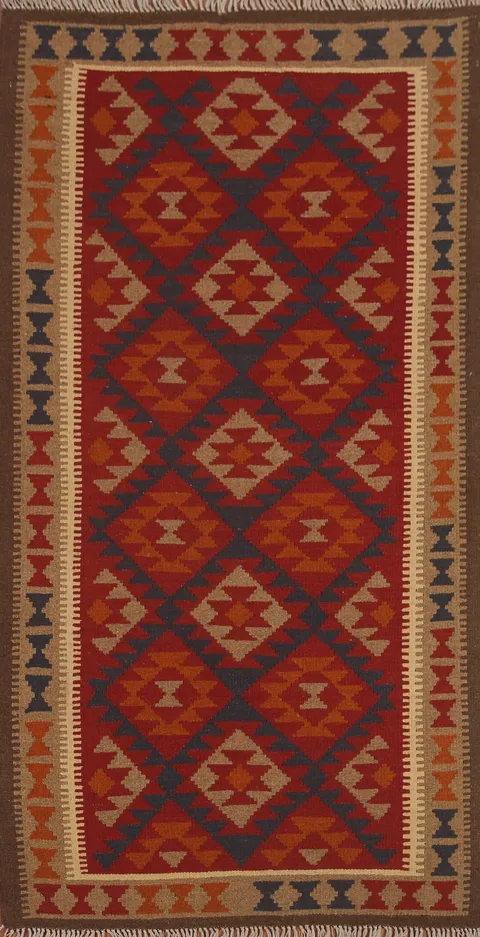 Geometric Kilim Oriental Area Rug 4x7