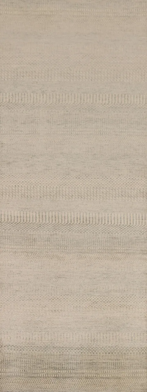 Hand-Knotted Wool Oriental Runner Rug 3x8