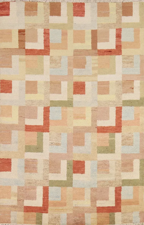 All-Over Gabbeh Oriental Area Rug 4x6