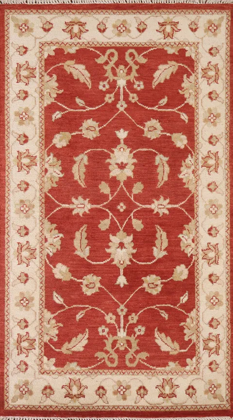 Floral Chobi Peshawar Oriental Area Rug 3x5