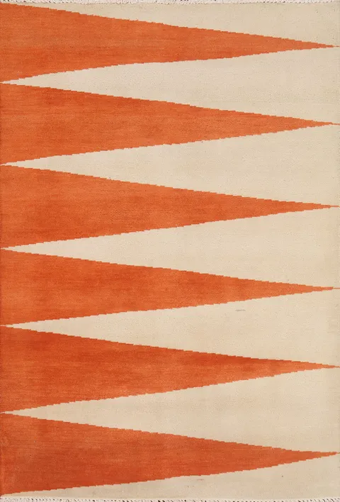 Contemporary Gabbeh Oriental Area Rug 4x5