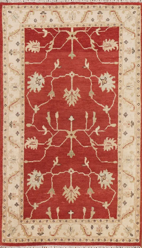Hand-Knotted Chobi Peshawar Oriental Area Rug 3x5