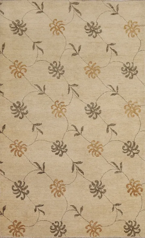 Floral Gabbeh Kashkoli Oriental Area Rug 4x6