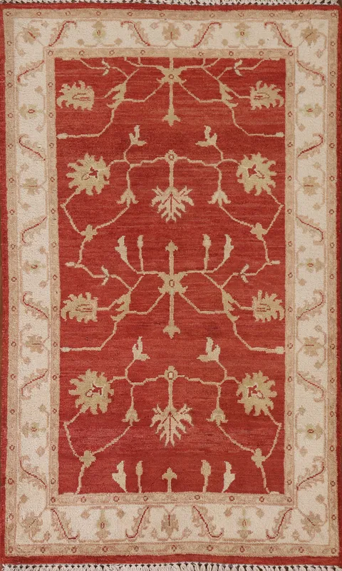 Red Chobi Peshawar Oriental Area Rug 3x5