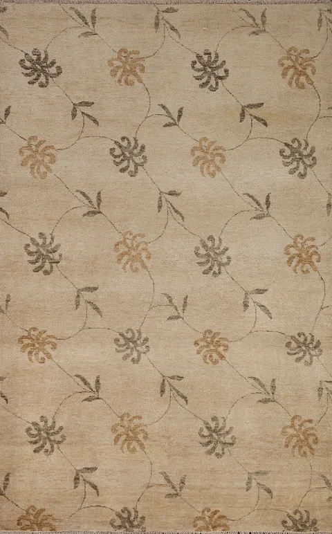 Beige Gabbeh Kashkoli Oriental Area Rug 4x6