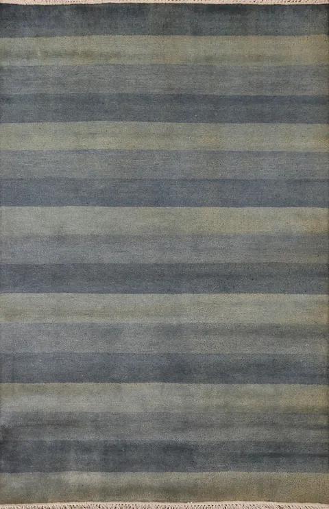 Striped Gabbeh Oriental Area Rug 4x6