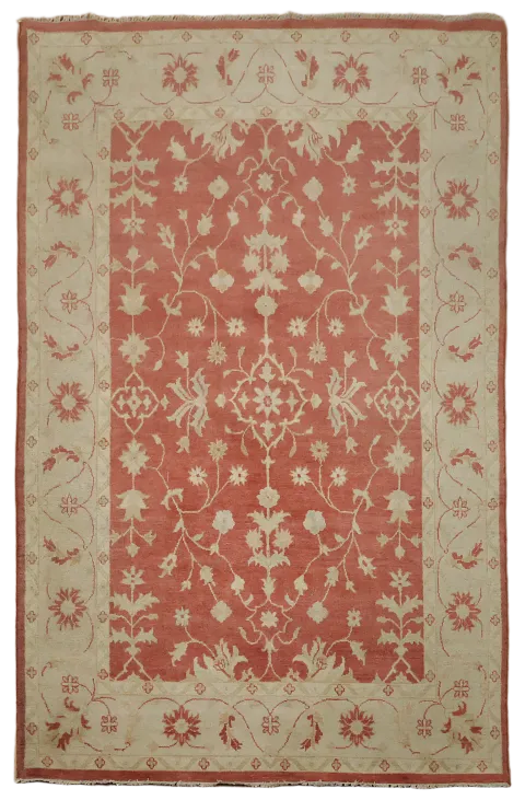 Warm Red Hued Rug Perfect for Cozy Living Area 5x8