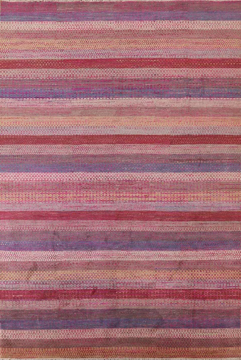Striped Gabbeh Oriental Area Rug 8x11