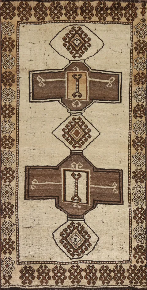 Tribal Gabbeh Qashqai Persian Area Rug 3x6