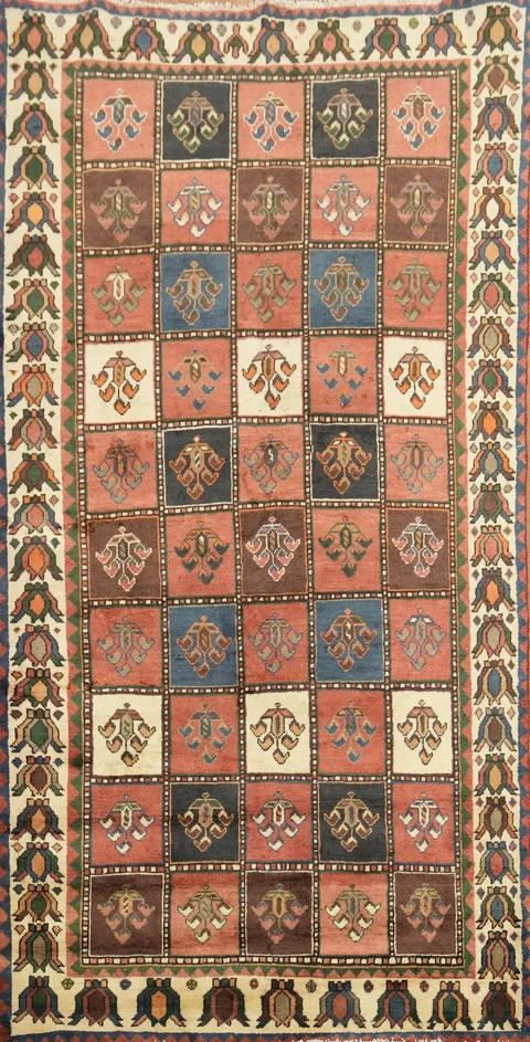 Garden Design Bakhtiari Persian Area Rug 5x9