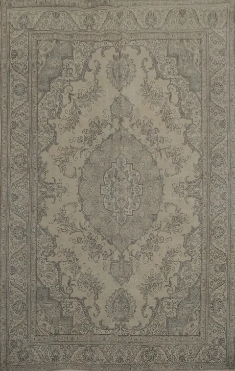 Distressed Tabriz Persian Area Rug 8x11