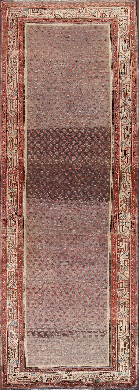 Distressed Botemir Persian Runner Rug 3x10