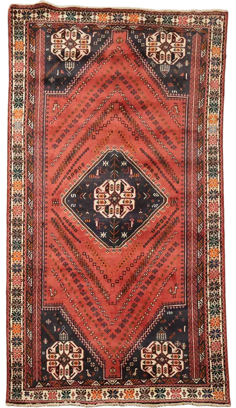 Exquisite Persian Rug with Intricate Geometric Patterns 5x8