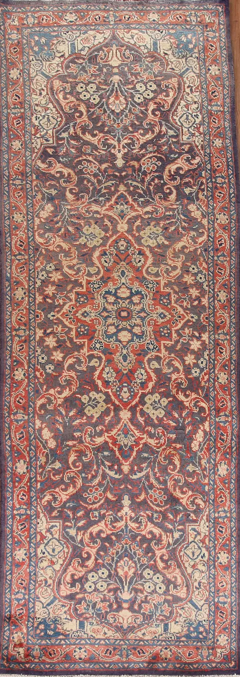 Vintage Mahal Persian Runner Rug 3x11