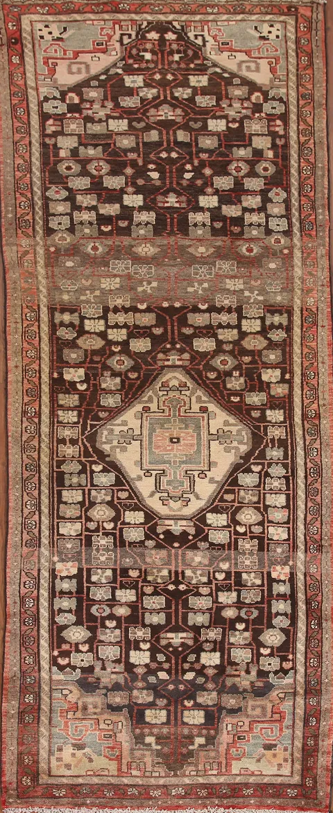 Distressed Malayer Persian Runner Rug 4x10