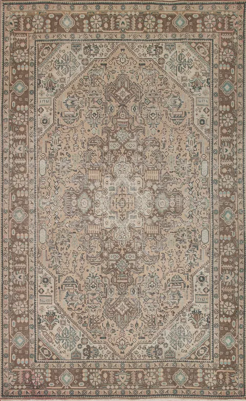 Handmade Wool Tabriz Persian Area Rug 6x10