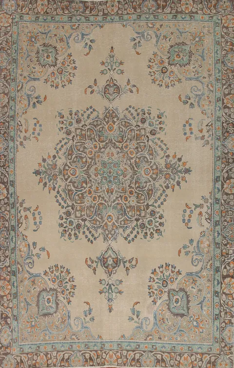 Handmade Wool Tabriz Persian Area Rug 9x12