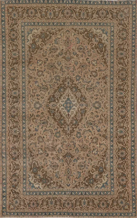 Traditional Kashan Persian Area Rug 6x9