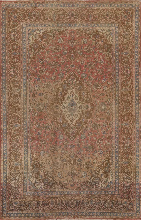 Traditional Kashan Persian Area Rug 6x9