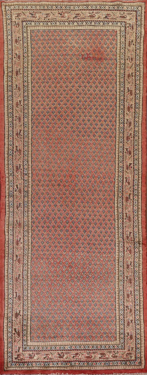 Vintage Botemir Persian Runner Rug 3x10