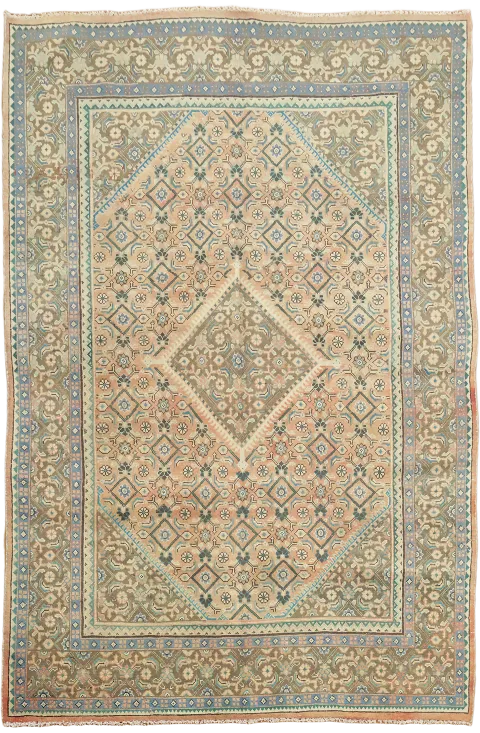 Geometric Mahal Persian Area Rug 7x10