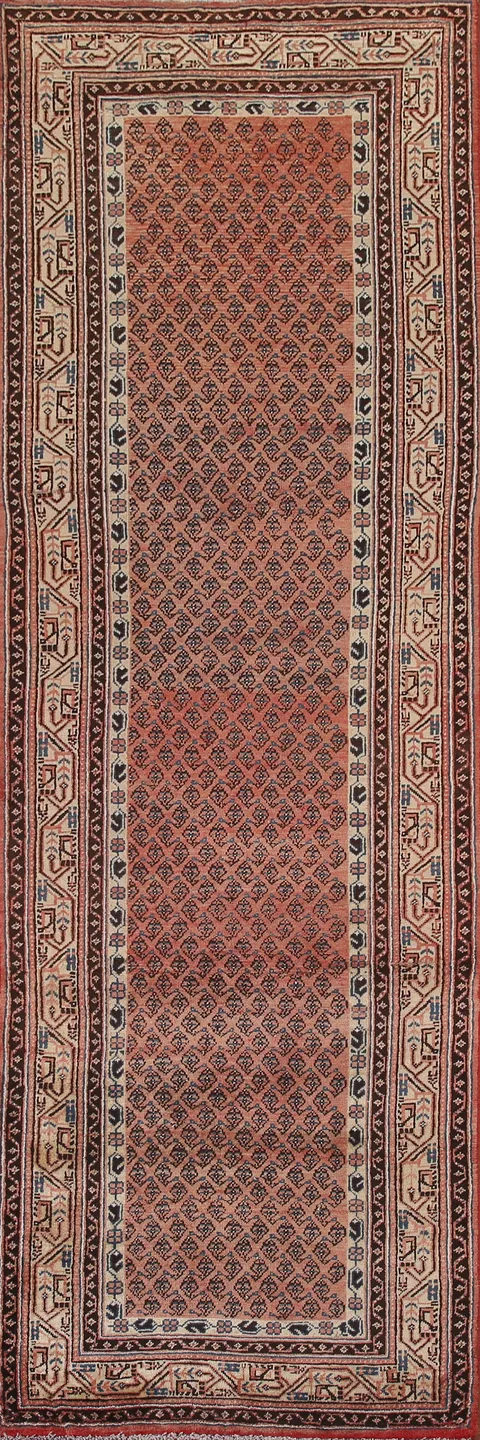 Wool Boteh Botemir Persian Runner Rug 3x11
