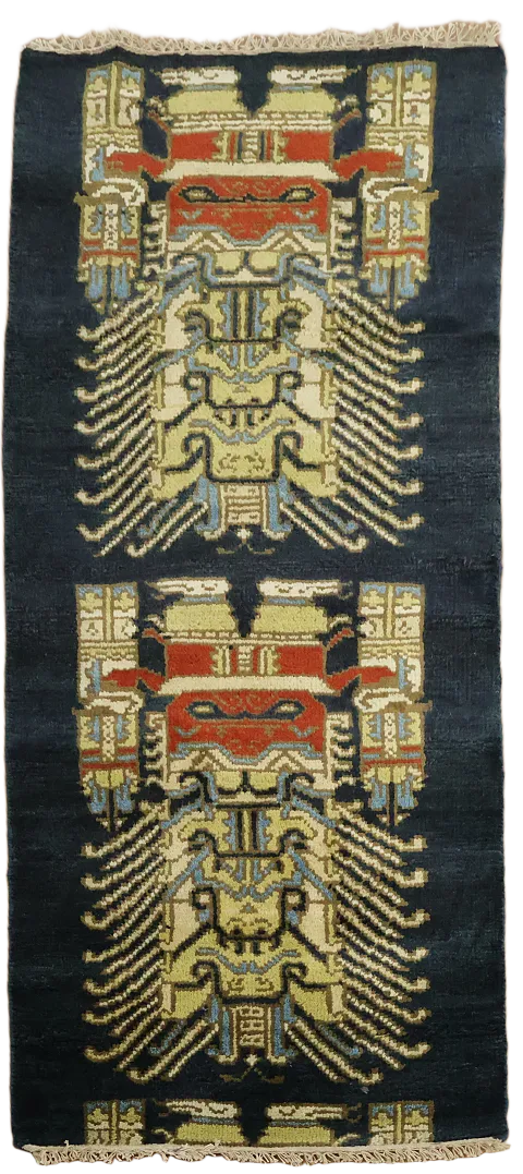 Navy Blue Oushak Oriental Area Rug 3x6