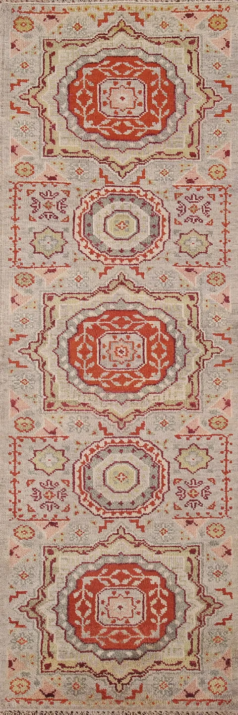 Geometric Heriz Serapi Oriental Runner Rug 2x8