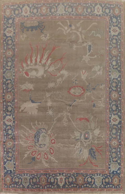 Vegetable Dye Sultanabad Large Persian Rug 12x15