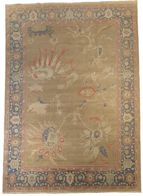 Vegetable Dye Sultanabad Large Persian Rug 12x15