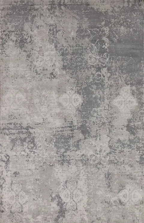 Modern Abstract Indian Area Rug 4x6