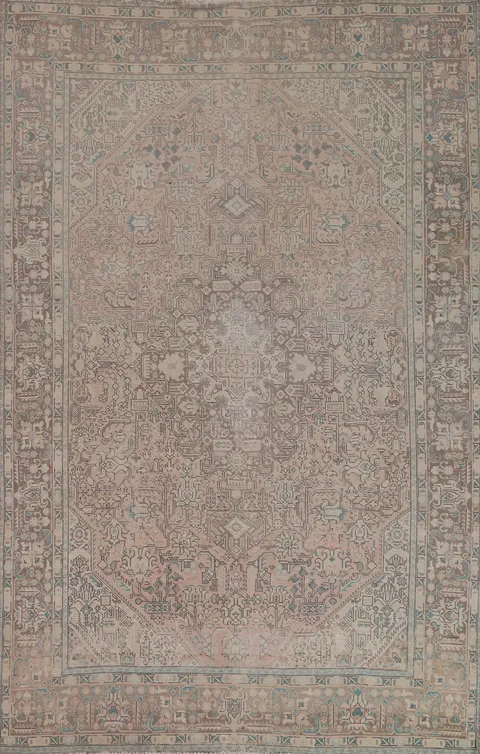 Handmade Wool Tabriz Persian Area Rug 7x9