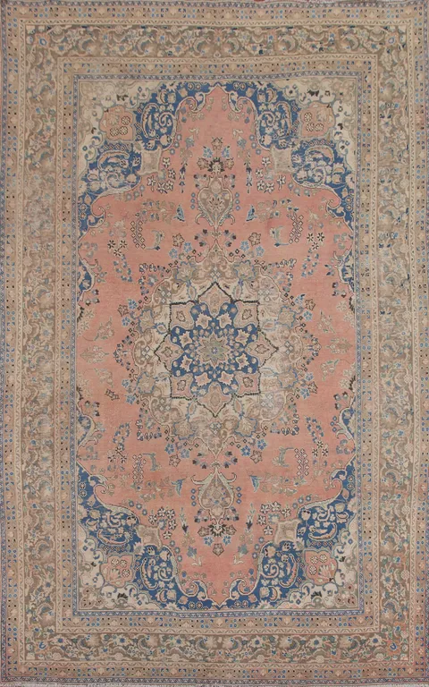 Handmade Wool Mashad Persian Area Rug 8x11