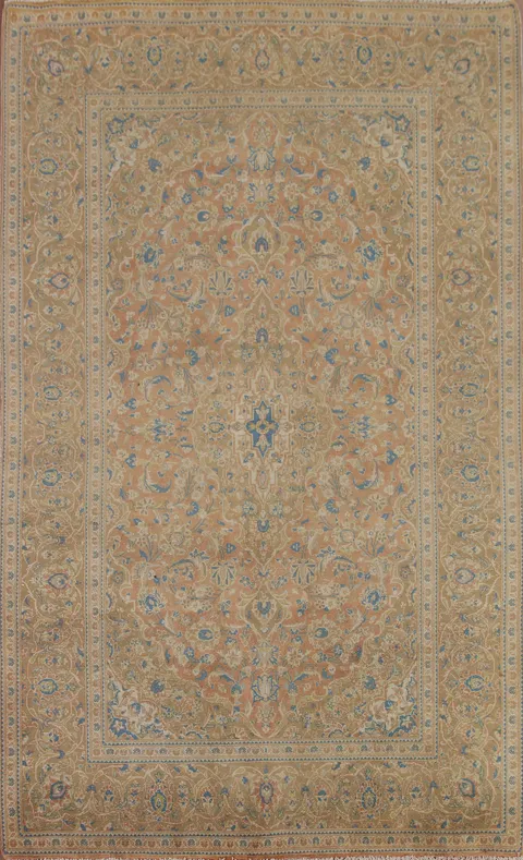 Floral Kashan Persian Area Rug 6x10