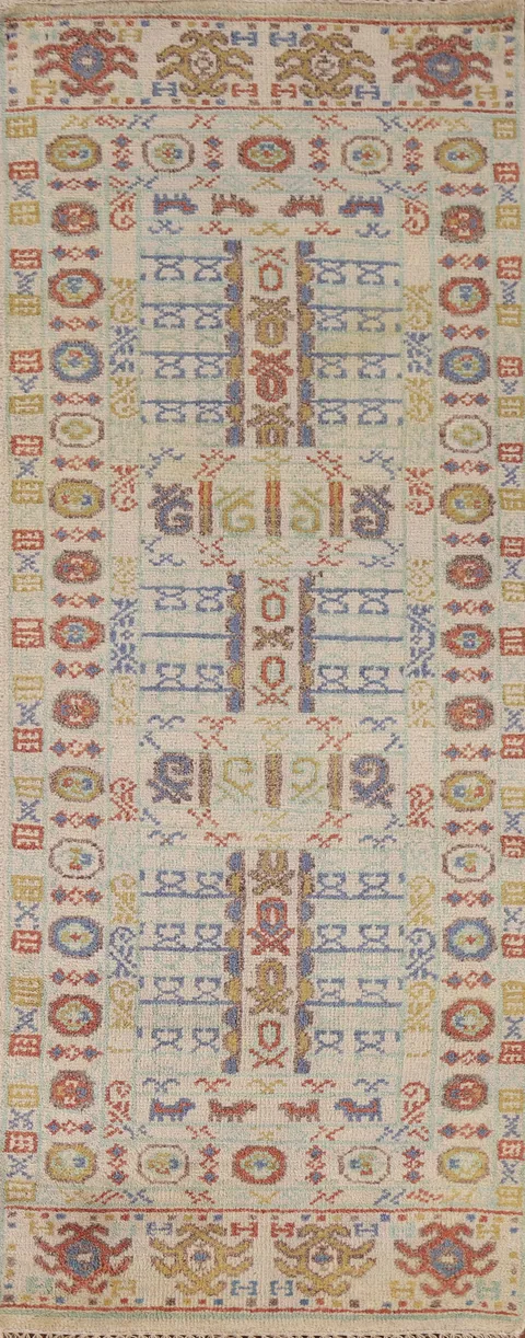 Wool Heriz Serapi Oriental Runner Rug 3x8