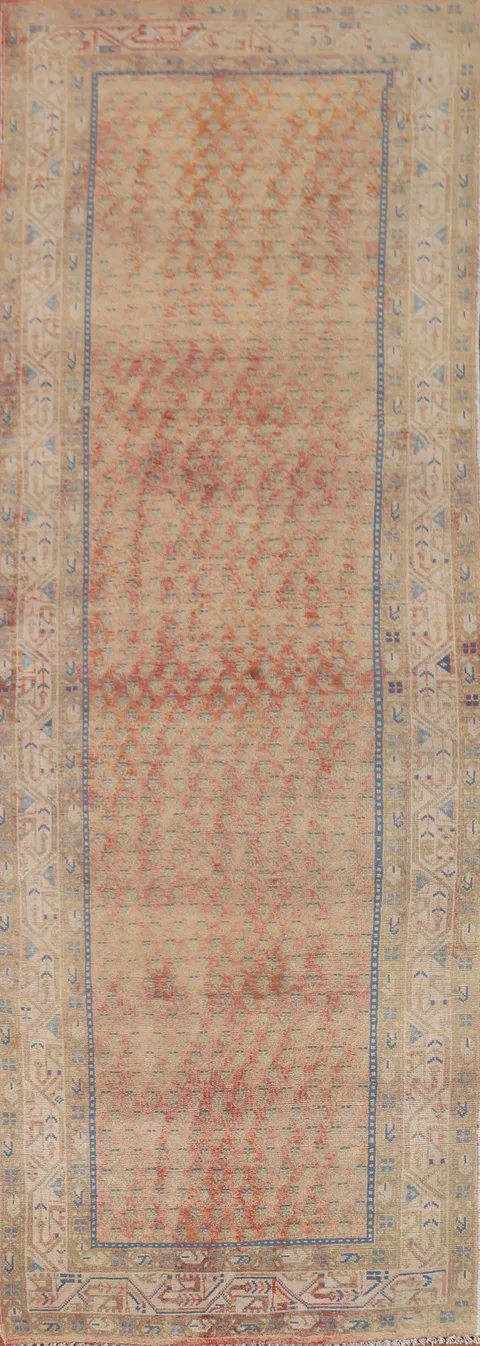 Handmade Botemir Persian Runner Rug 3x11