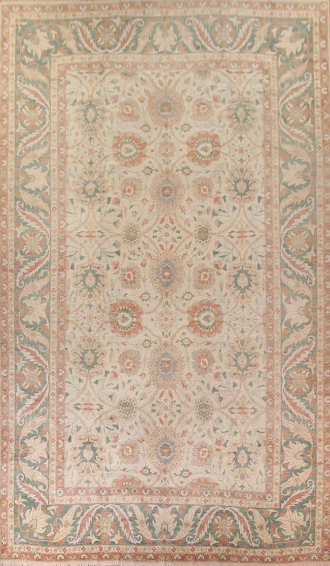 Elegant Floral Persian Palace Rug 12x18 A Heritage Piece for Homes