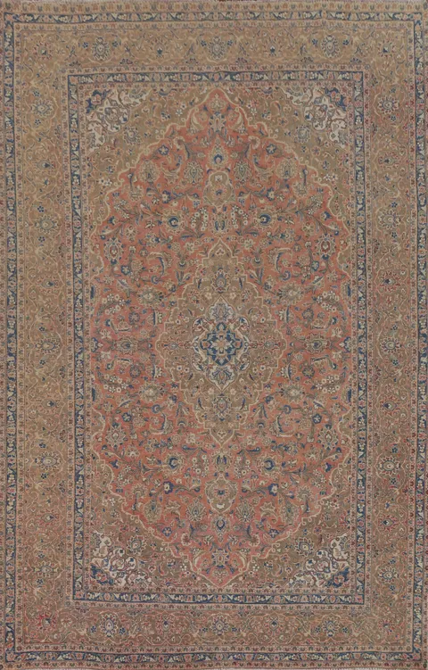Traditional Kashan Persian Area Rug 10x13